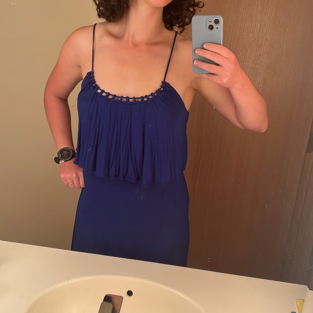 American Eagle Royal Blue Sun Dress